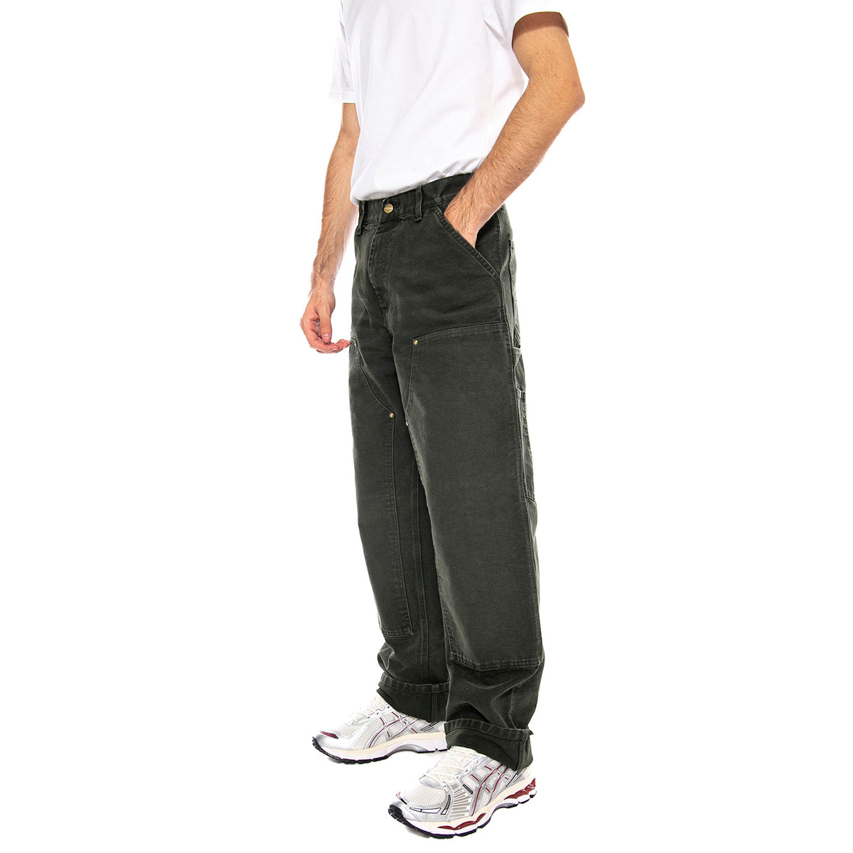 Double Knee Pant Olive - Pantaloni Uomo Verdi I034796.494O . CARHARTT WIP 