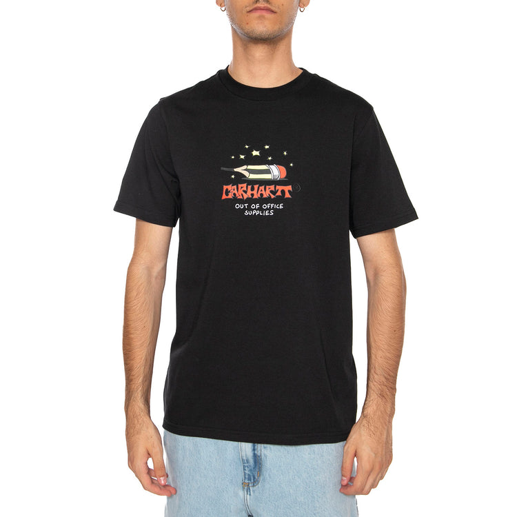 S/S Work Life Romance T-Shirt Black - Maglietta Girocollo Uomo Nera I035201.89XX . CARHARTT WIP 