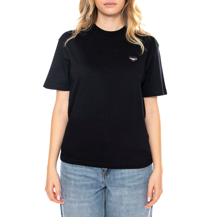 W' S/S Heart II T-Shirt -- Maglietta Donna Nera Carhartt WIP I035259-4T9-BLK . CARHARTT WIP 