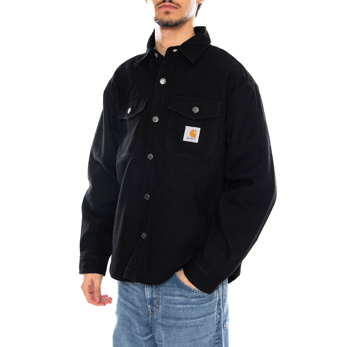 Selby Shirt Jac Black - Camicia Uomo Nera I035305.89XX . CARHARTT WIP 