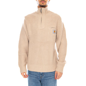 Detroit Half Zip Sweater Fleur De Sel - Maglione Uomo Beige I035398.2LPXX . CARHARTT WIP 