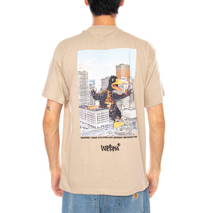 S/S Wiptopia T-Shirt Wall - Maglietta Girocollo Uomo Beige I035492.G1XX . CARHARTT WIP 