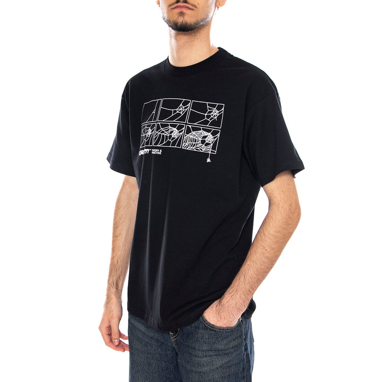 S/S Theory And Practice T-Shirt -- Maglietta Uomo Nera I035501.89XX . CARHARTT WIP 