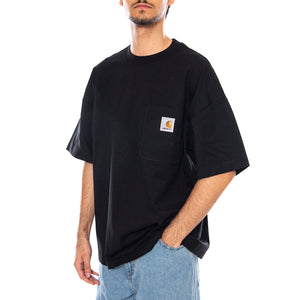 S/S Work Pocket T-Shirt Black - Maglietta Girocollo Uomo Nera I035523.89XX . CARHARTT WIP 