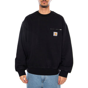 Detroit Sweat Black- Felpa Girocollo Uomo Nera I035547.8906 . CARHARTT WIP 