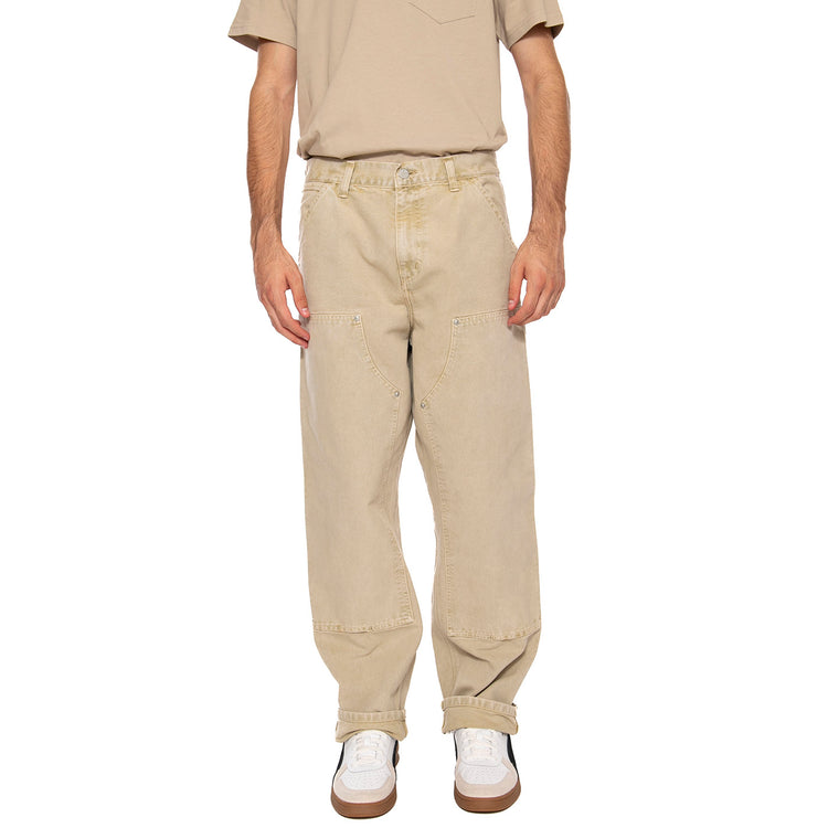 Double Knee Pant Dusty H Brown - Pantaloni Uomo Marroni I035556.07E5F . CARHARTT WIP 
