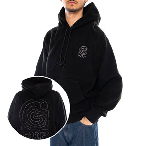 Hooded Helix Sweat Black / Porphyry - Felpa con Cappuccio Uomo Nera I035598.39SXX . CARHARTT WIP 