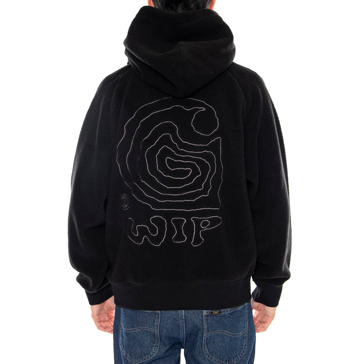 Hooded Helix Sweat Black / Porphyry - Felpa con Cappuccio Uomo Nera I035598.39SXX . CARHARTT WIP 
