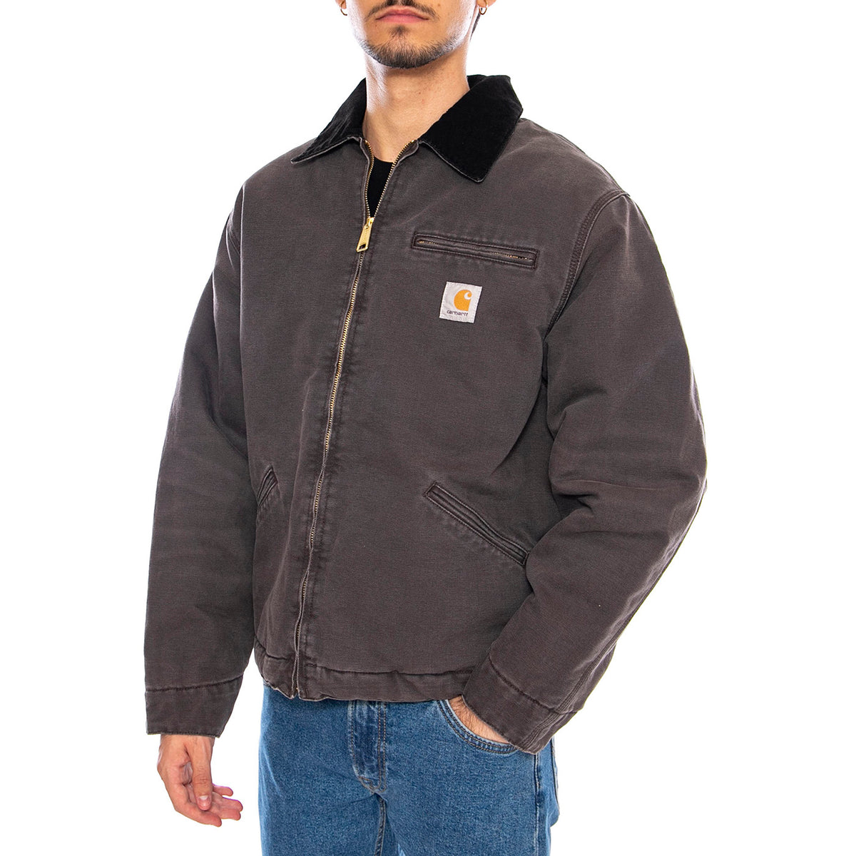 OG Detroit Jacket Tobacco / Black stone canvas - Giacca Marrone I035614.1YL4O . CARHARTT WIP 