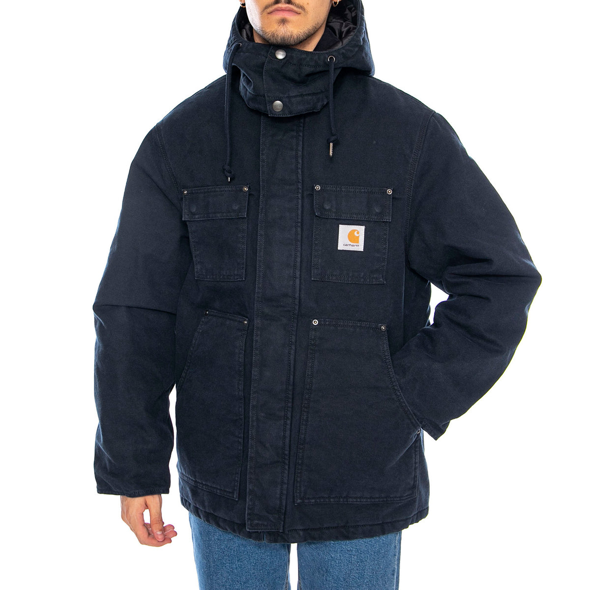 Ambel Coat Deep Night / Deep Night - Giacca con Cappuccio Uomo Blu I035616.3B306 . CARHARTT WIP 