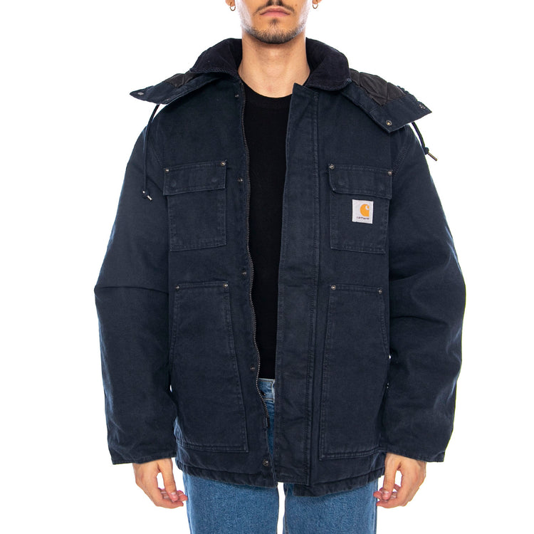 Ambel Coat Deep Night / Deep Night - Giacca con Cappuccio Uomo Blu I035616.3B306 . CARHARTT WIP 