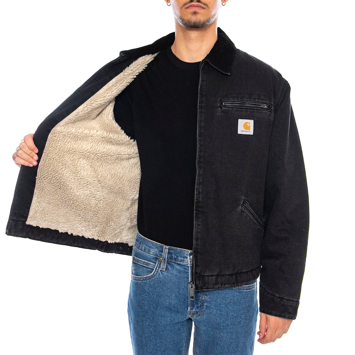 OG Detroit Jacket Black / Black - Giacca Uomo Nera I035878.00E06 . CARHARTT WIP 