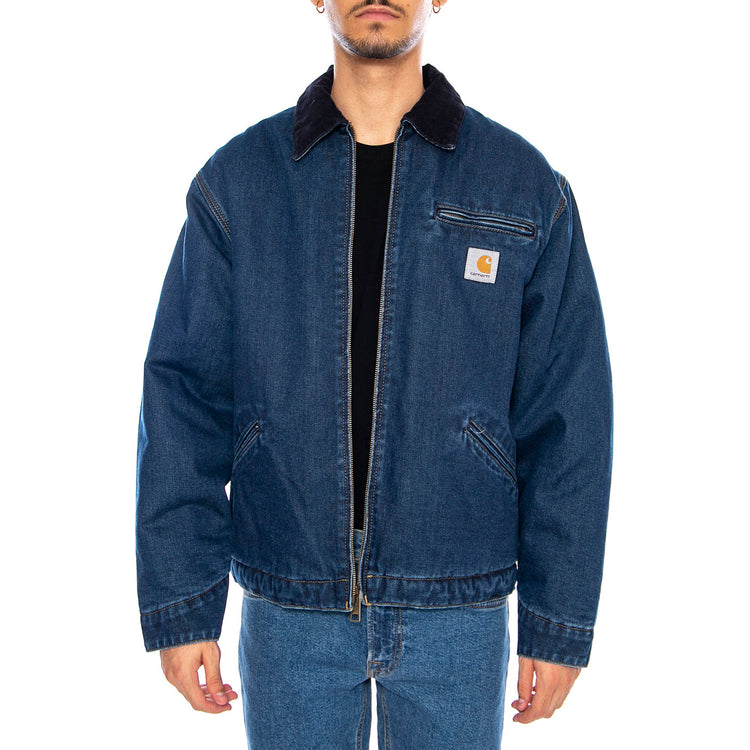 OG Detroit Jacket - Blue / Dark Navy, Stone washed I035878.45306 . CARHARTT WIP 