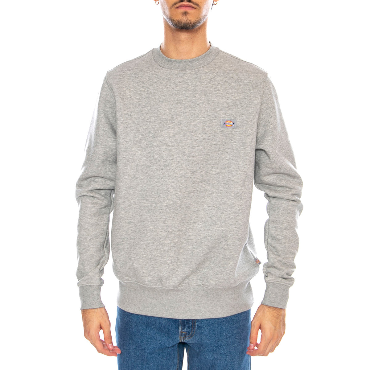 Oakport Sweatshirt Heather Grey - Felpa Girocollo Uomo Grigia DK0A4XCEHG01 . DICKIES 
