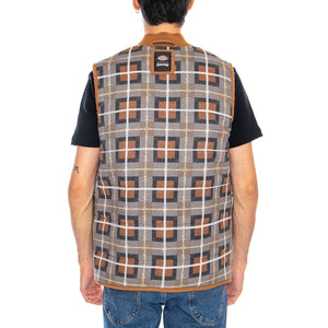 THRASHER X DICKIES Vest Brown Duck - Gilet Smanicato Uomo Marrone DK0A88IT0BD1 . DICKIES 