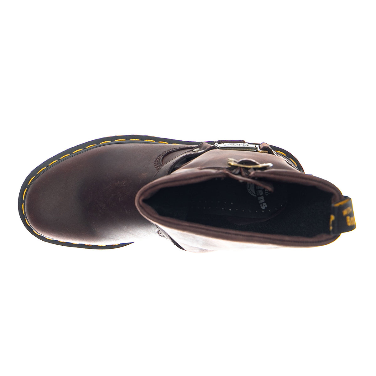 Anistone Hi - Dark Brown / Burnished Waxy Pull Up WP - Stivali Donna Marroni 31901201 . DR.MARTENS 