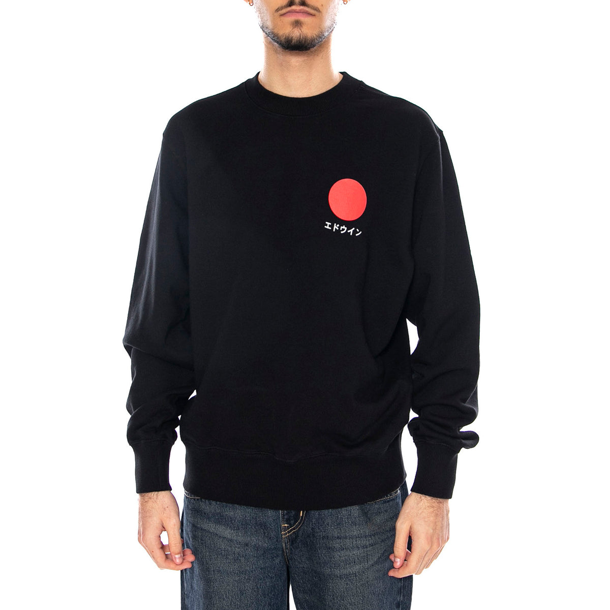 Japanese Sun Sweat -- Felpa Uomo Nera I034186. 89.67 EDWIN 