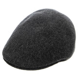 SEAMLESS WOOL 507 DARK FLANNEL - Casquette plate Grise ACCESSOIRES KANGOL