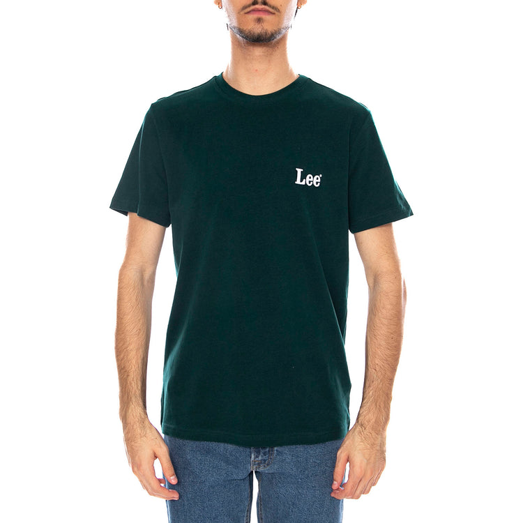 SS Smal Logo Tee Jade Forest - Maglietta Girocollo Uomo Verde Scusro 112370501 . LEE 