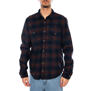 Clean Western Shirt Luxe Rivet Navy - Camicia a Quadri Uomo Blu / Multicolore 112371318 . LEE 