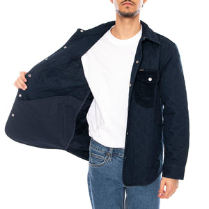 Mixed Media Overshirt Rivet Navy - Giacca Sovracamicia UomoBlu 112371324 . LEE 