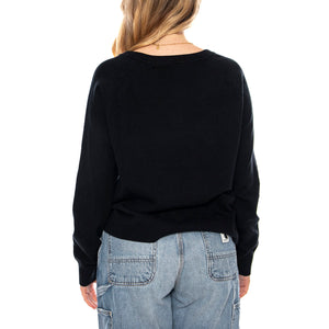 Super Soft V-Neck Pullover Anthracite Nig Black -- Maglione Donna Nero 0046F-0000 . LEVIS 