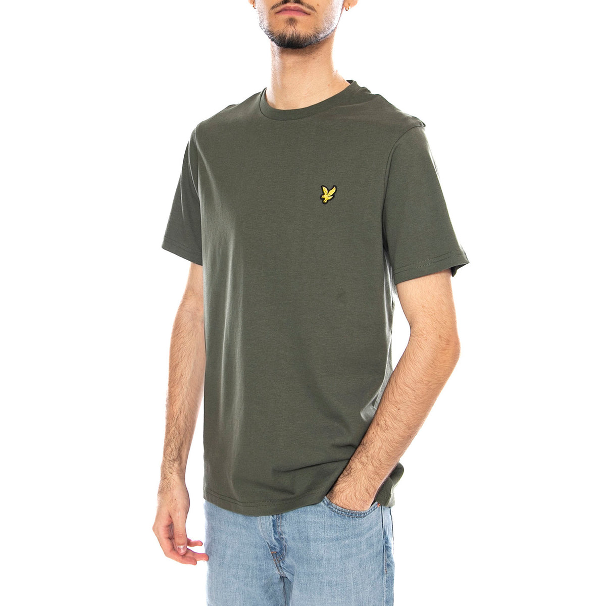 Plain T-Shirt Deep Depths - Maglietta Girocollo Uomo Verde TS400VOG-X848 . LYLE & SCOTT 