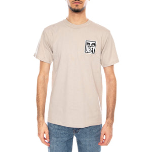 Obey Eyes Icon 2 Tee Silver Grey -- Maglietta Girocollo Uomo Grigia 165262142 SIG OBEY 