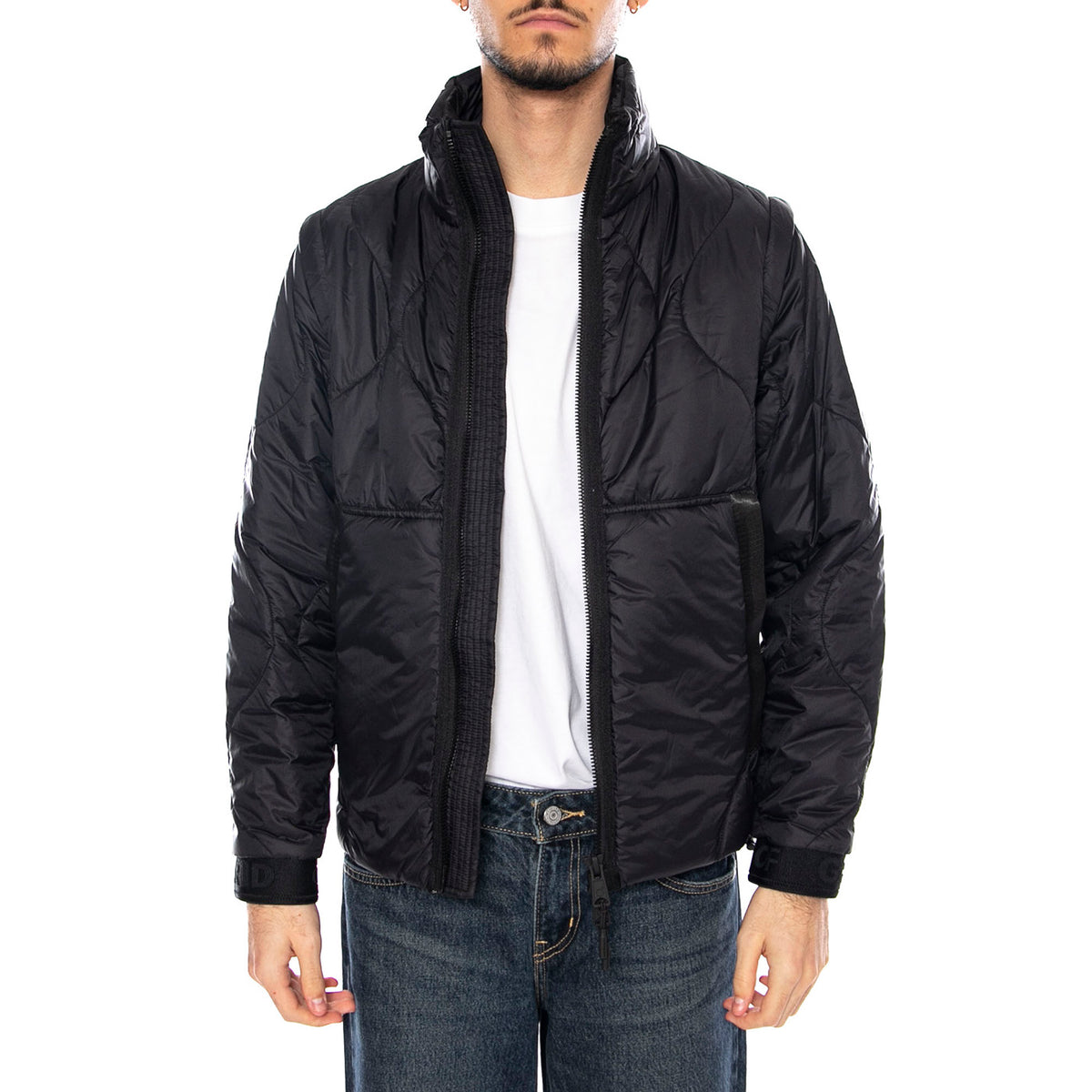 Two Padding Jacket Black - Giacca Piumino Uomo Nera OGJ023-BLACK . OFF GRID 