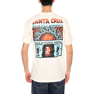 VTG Screaming Connect -- Maglietta Uomo Ecrù SCA-TEE-12993 Unbleached Cotton SANTA CRUZ 