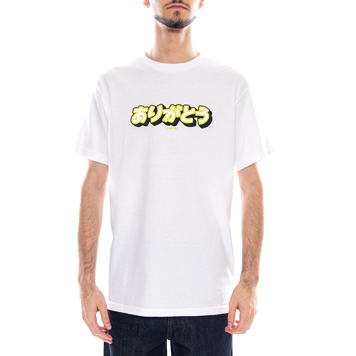 Kanji Tee White - Maglietta Girocollo Uomo Bianca TYASS013-12WHT . THANK YOU 