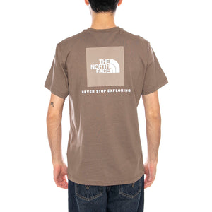 M SS Box NSE -- Maglietta Uomo Marrone NF0A87NP E1Q1 THE NORTH FACE 