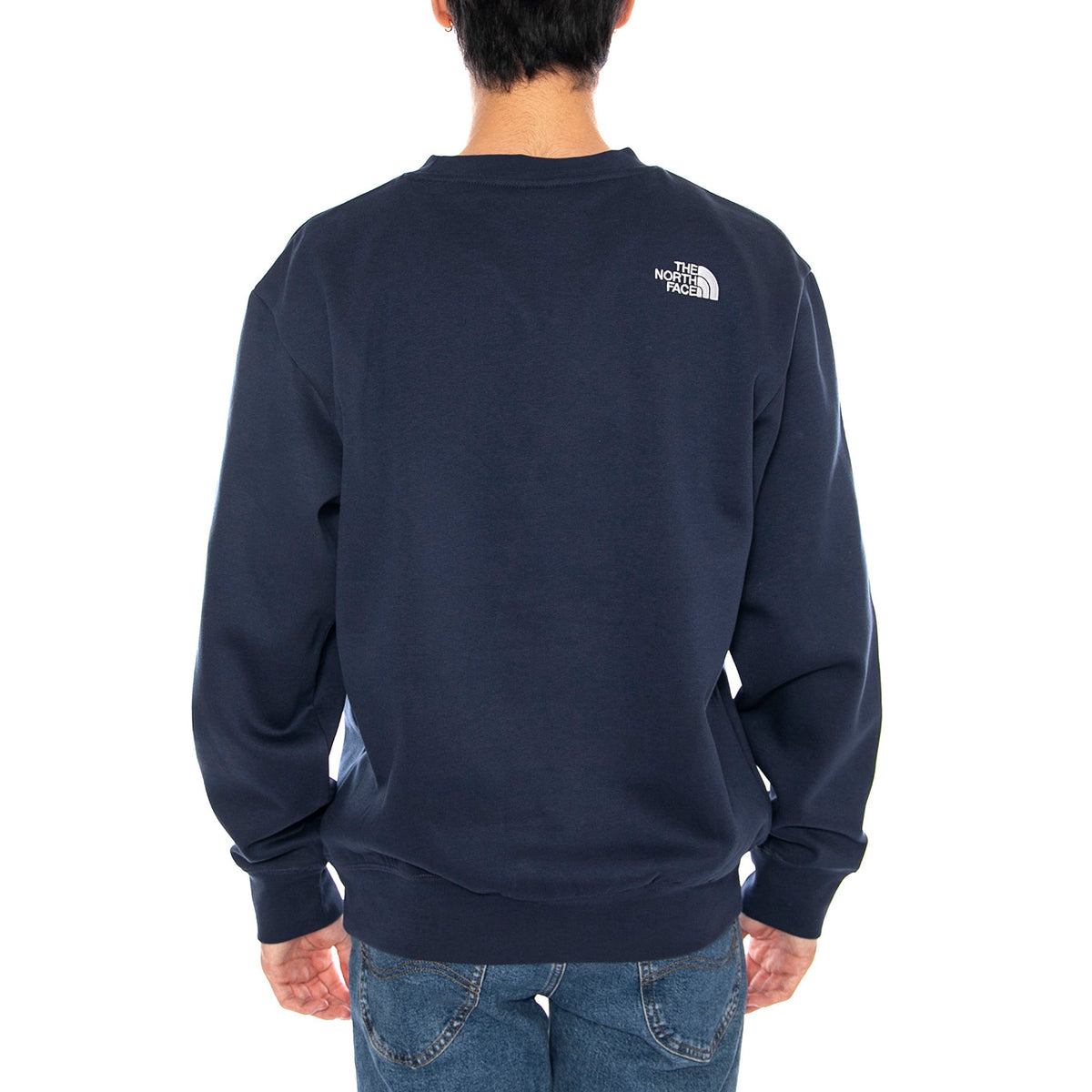 M Essential Relaxed Crew Blue - Felpa Girocollo Uomo Blu NF0A89ET 8K21 THE NORTH FACE 