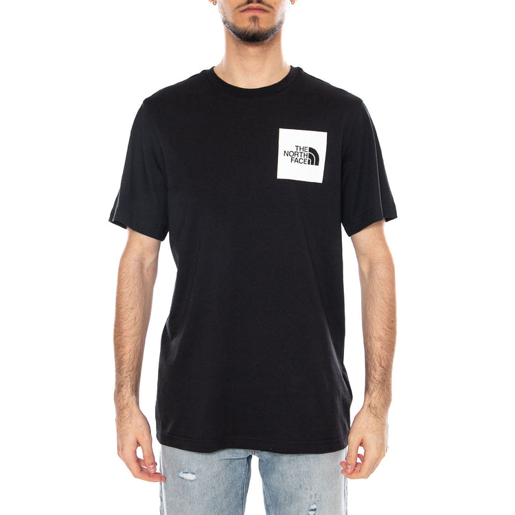 M SS Fine Tee Black - Maglietta Girocollo Uomo Nera NF0A8A6M JK31 THE NORTH FACE 