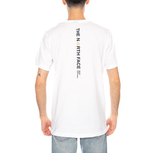 M Vertical Logo SS Tee White - Maglietta Girocollo Uomo Bianca NF0A8EE7 FN41 THE NORTH FACE 