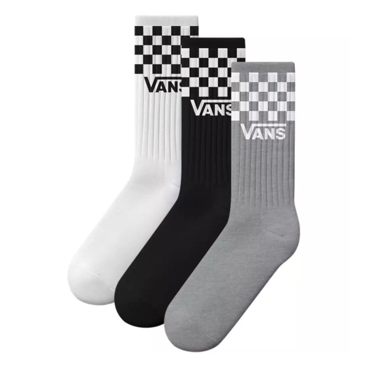Classic Check Crew Rox Checkerboard Black White -- Calzini Nero / Bianco / Grigio VN000QBU Y281 VANS 