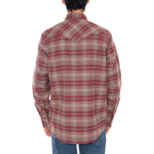 Western Shirt Ruby Wine - Camicia Uomo Multicolore 112371525 . WRANGLER 