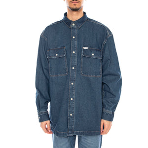 Overshirt Retro Blue -- Camicia Overshirt Uomo Blue 112371546 . WRANGLER 