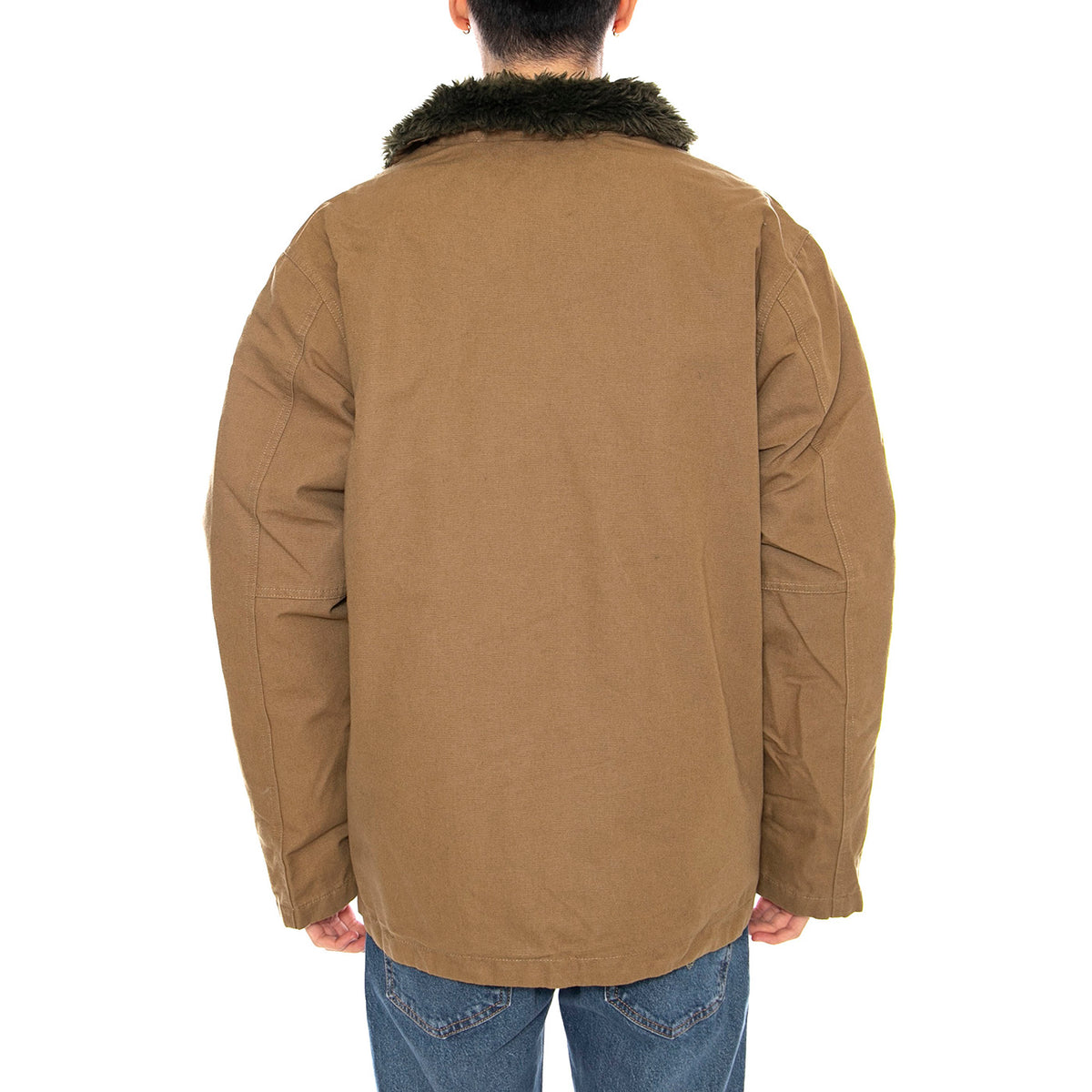 20th Anniversary Mast Jacket -- Giacca Uomo Olive Surplus Marrone 03445 OLVSP BRIXTON 