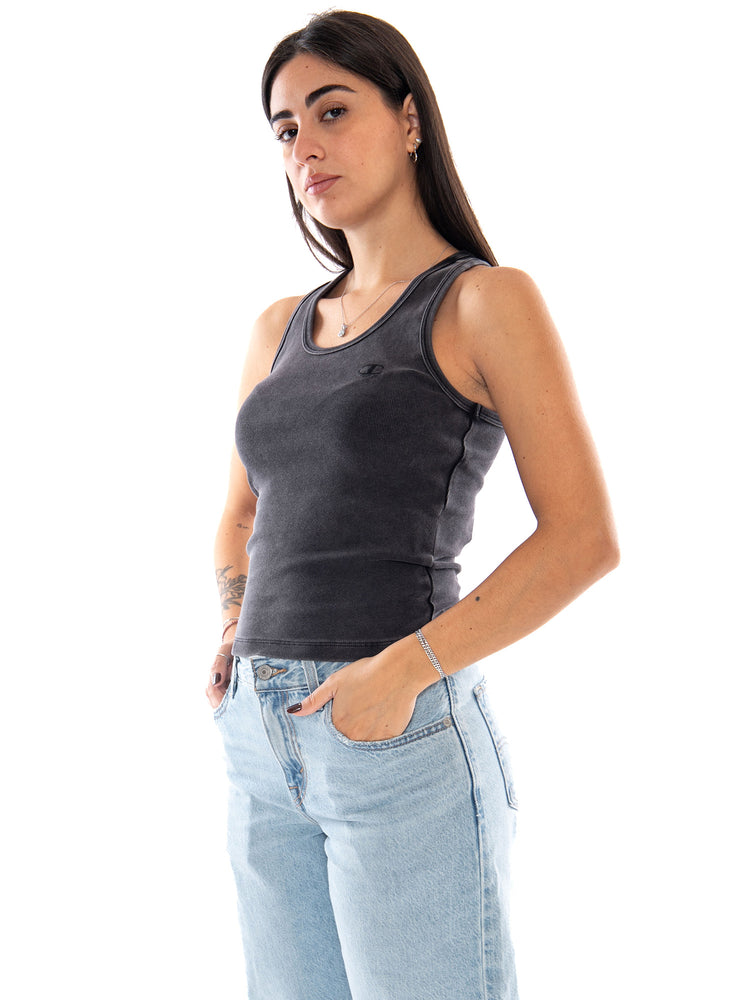 Champion Tank Top Black - Canotta Donna Nera 119128 KK001 CHAMPION 