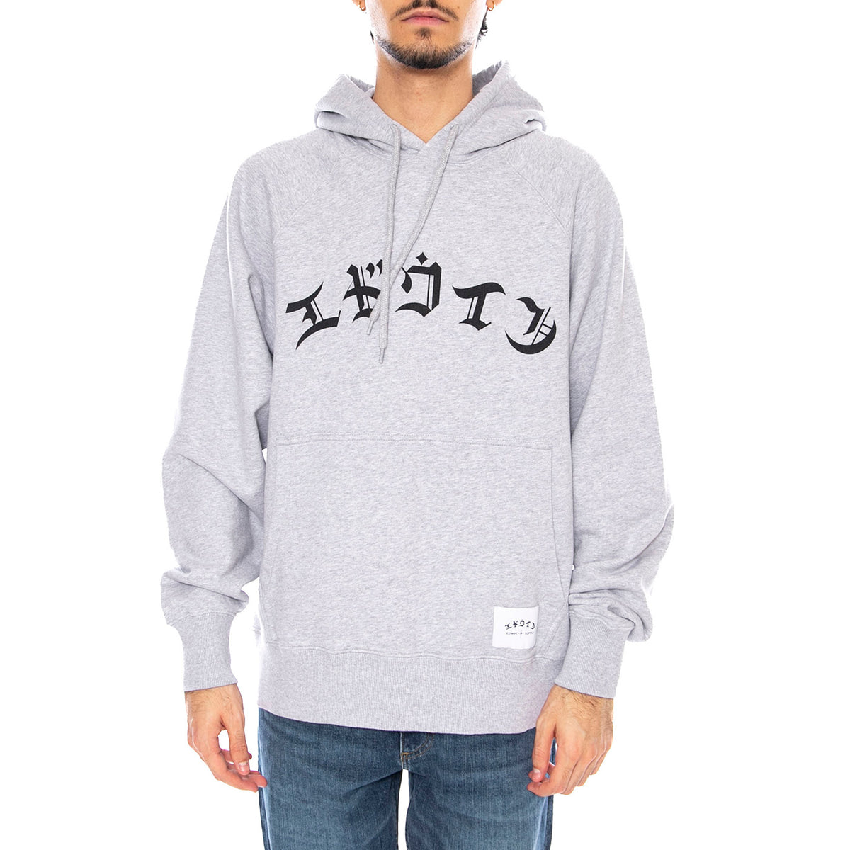 High Life Low Levels Hoodie Sweat Grey Marl - Felpa con Cappuccio Uomo Grigia I034198.DF.67. DF.67 EDWIN 