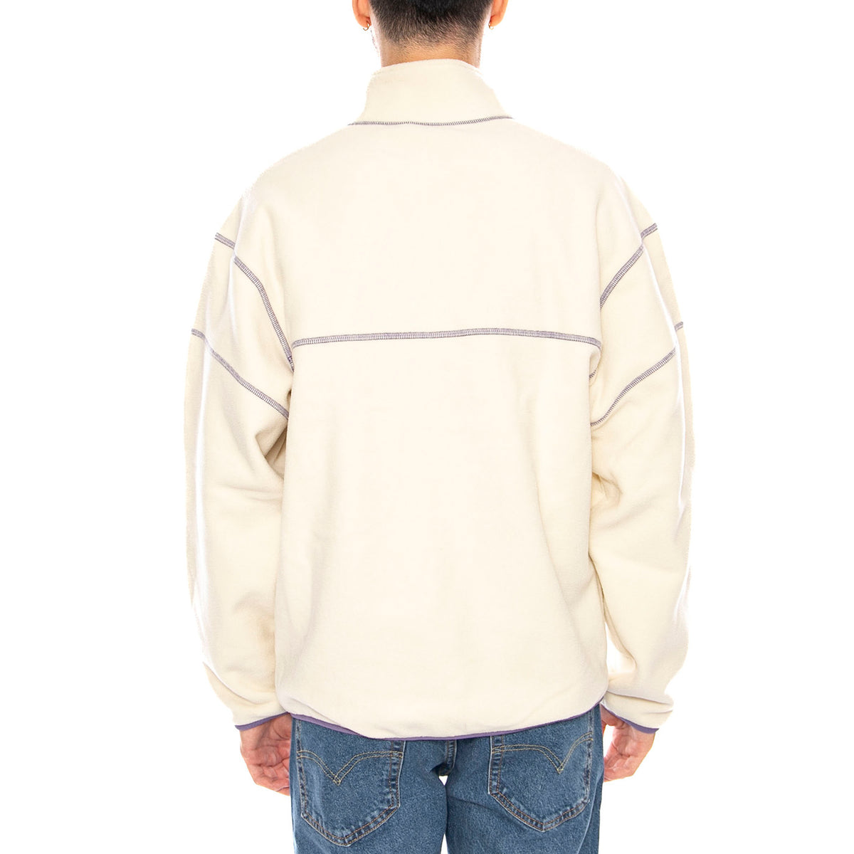 Elysian Quarter Zip Fleece -- Felpa Uomo Collo Zip Bone FL00206 BNE HUF 