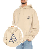 HUF Set TT P/O Hoodie -- Hoodie Homme Capuche Stone Beige Homme HUF