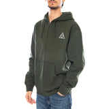 HUF Set TT F/Z Hoodie -- Hoodie con Cappuccio Uomo Verde  Uomo HUF