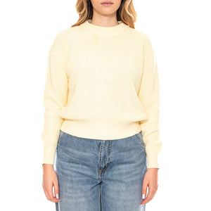 Mikala Jumper G006 GOTS Flan Crema -- Maglione Donna Bianco 16901G006 0619 MINIMUM 