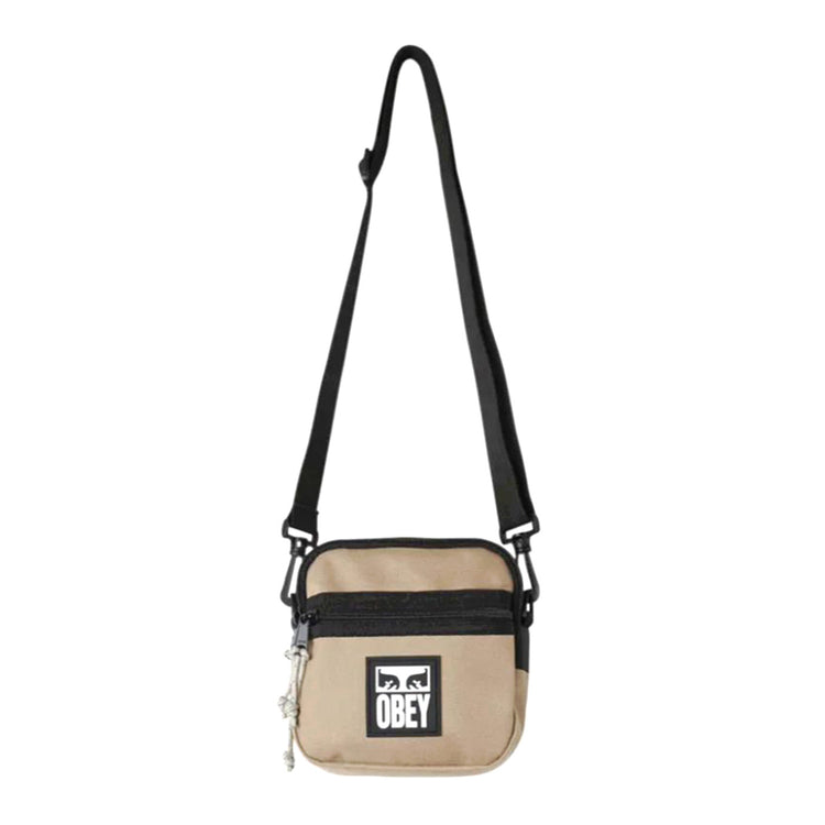 OBEY Small Messanger Bag Silver Grey - Borsello a Tracolla Beige 100010150 SIG OBEY 
