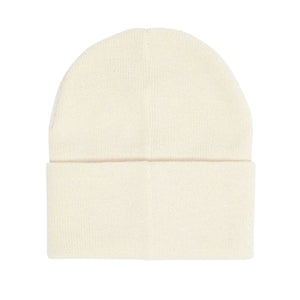 ICON PATCH CUFF BEANIE UNBLEACHED - Cappellino a Cuffia Bianco 100030198 UBL OBEY 