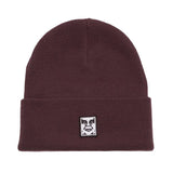 Icon Patch Cuff Beanie Plum Perfect - Bonnet en Maille Côtelée Violet OBEY ACCESSOIRES