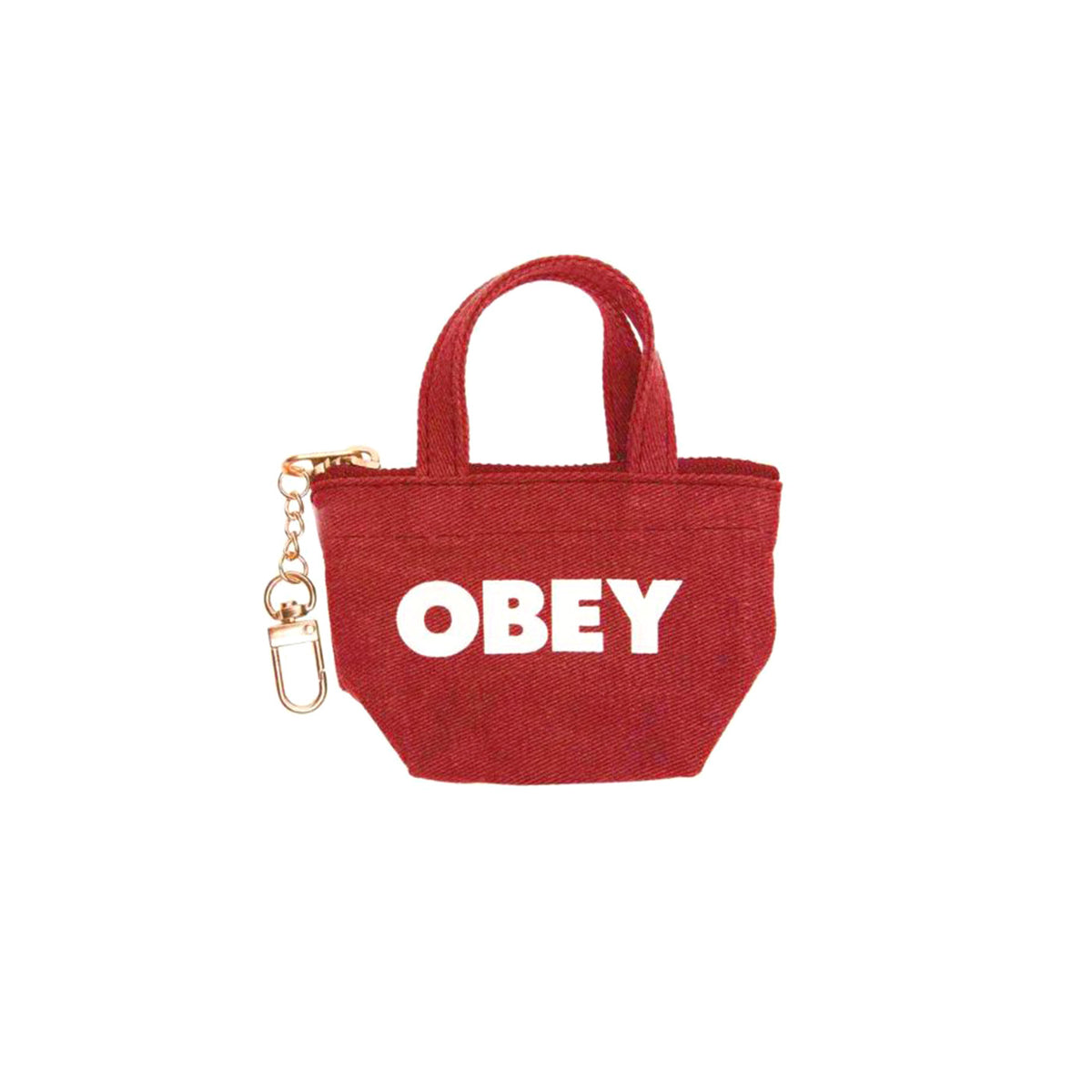 Pigment Totebag Keychain - Portachiavi Totebag Rosso 100160029 RED OBEY 