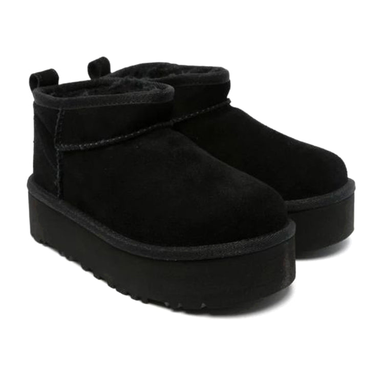 UGG® CLASSIC ULTRA MINI PLATFORM BLACK - Stivaletti Bambini Neri 1157791K BLK UGG 